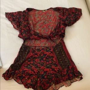 Free People Tie Romper